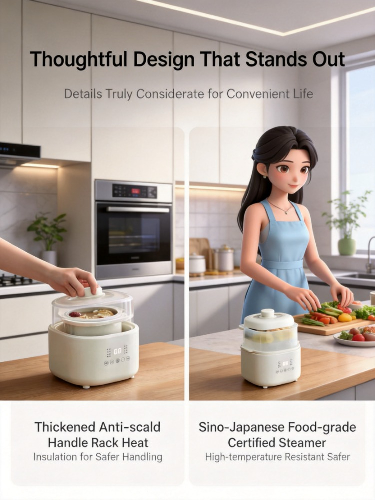 Baby Food Home - 220V Small Electric Cooker, Baby Food