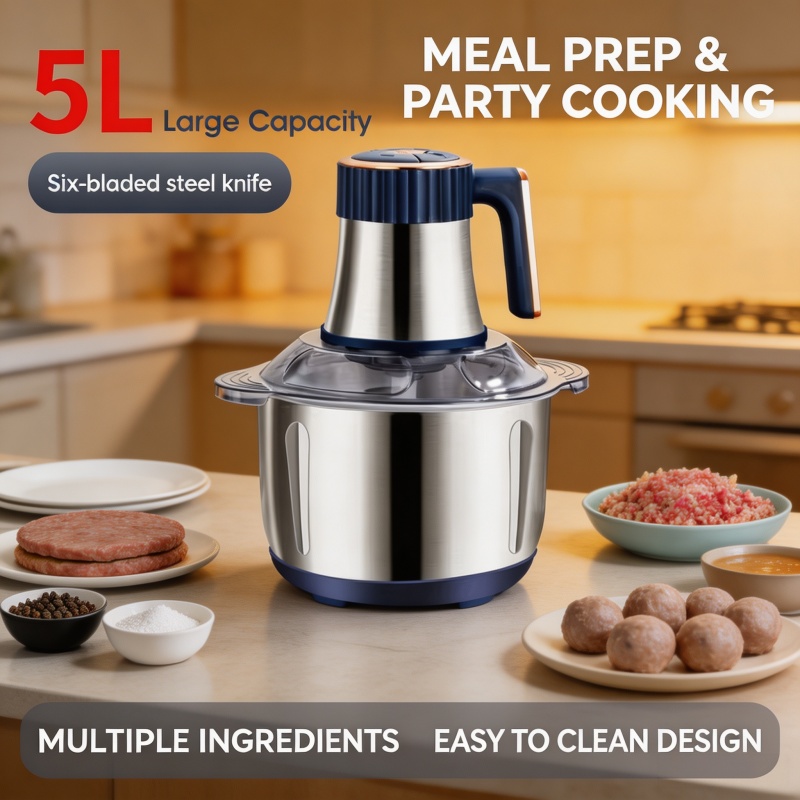 Baby Food Mill - 5L Electric Meat Grinders 304 Stainless