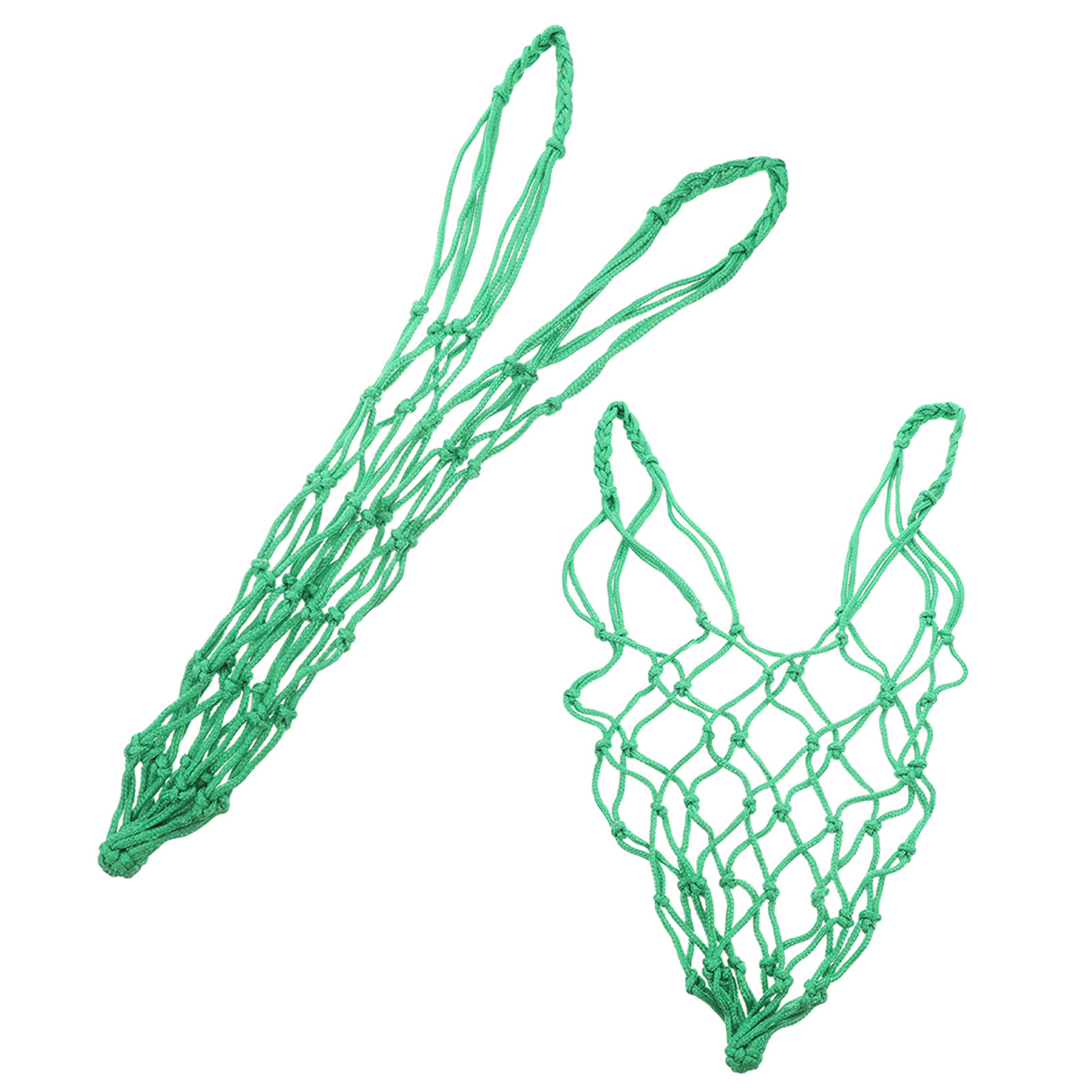 Mesh Feeder Bag - 2Pcs Weather Resistant Nylon Livestock Hay