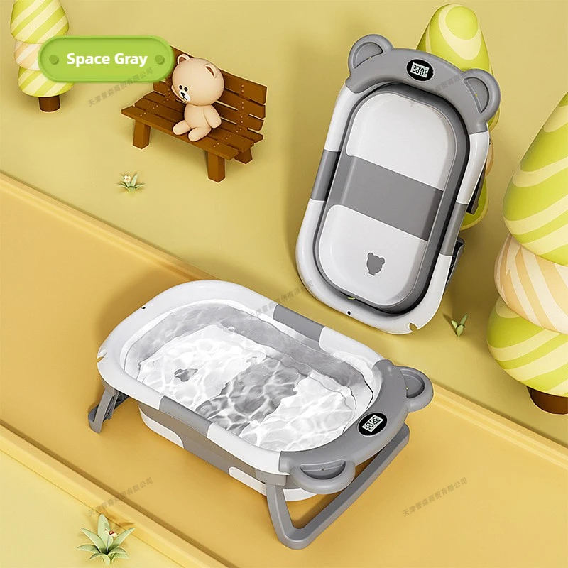Baby Food Warmer Portable - Foldable Baby Bath Tub Intelligent Temperature