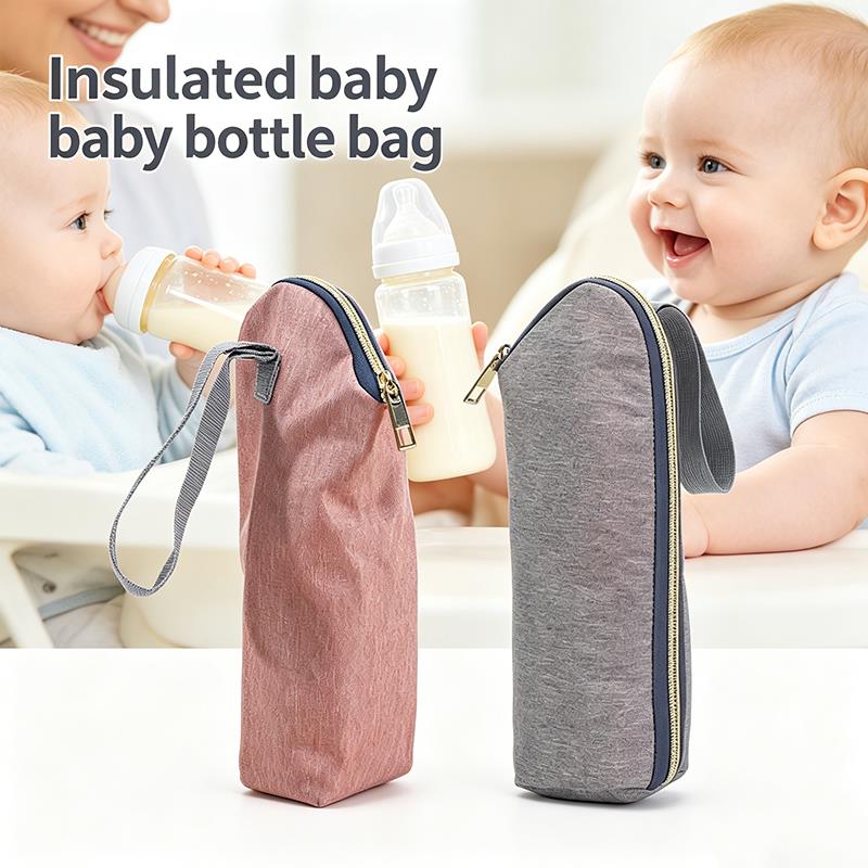 Baby Food Warmer Portable - Portable Baby Bottle Insulated Bag, Zippered