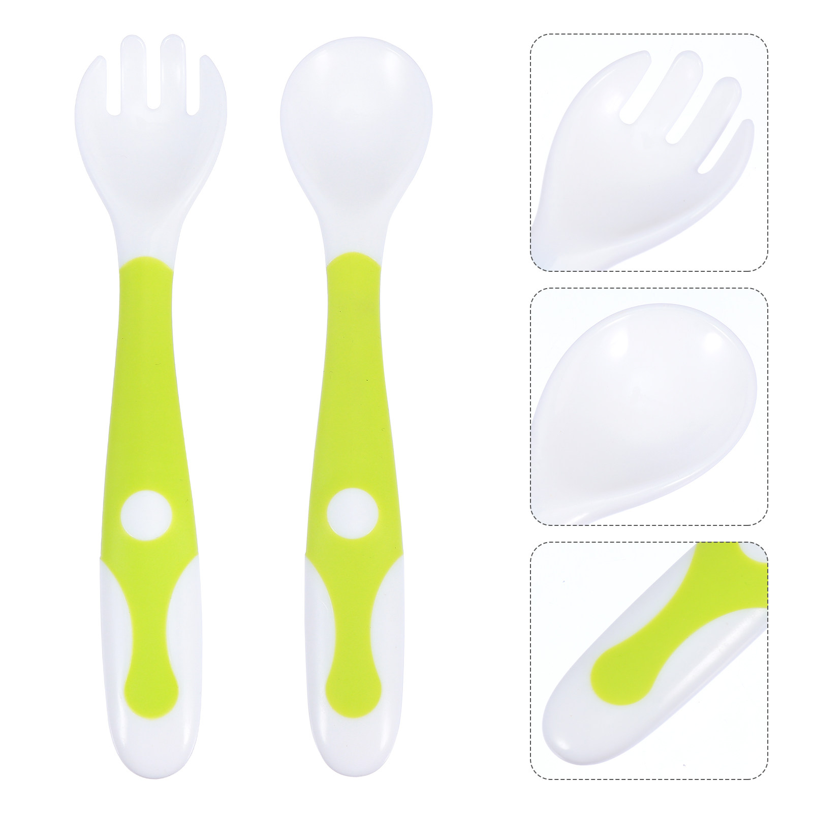Baby Food Utensils - 1Set Baby Spoons Forks Set High-Quality