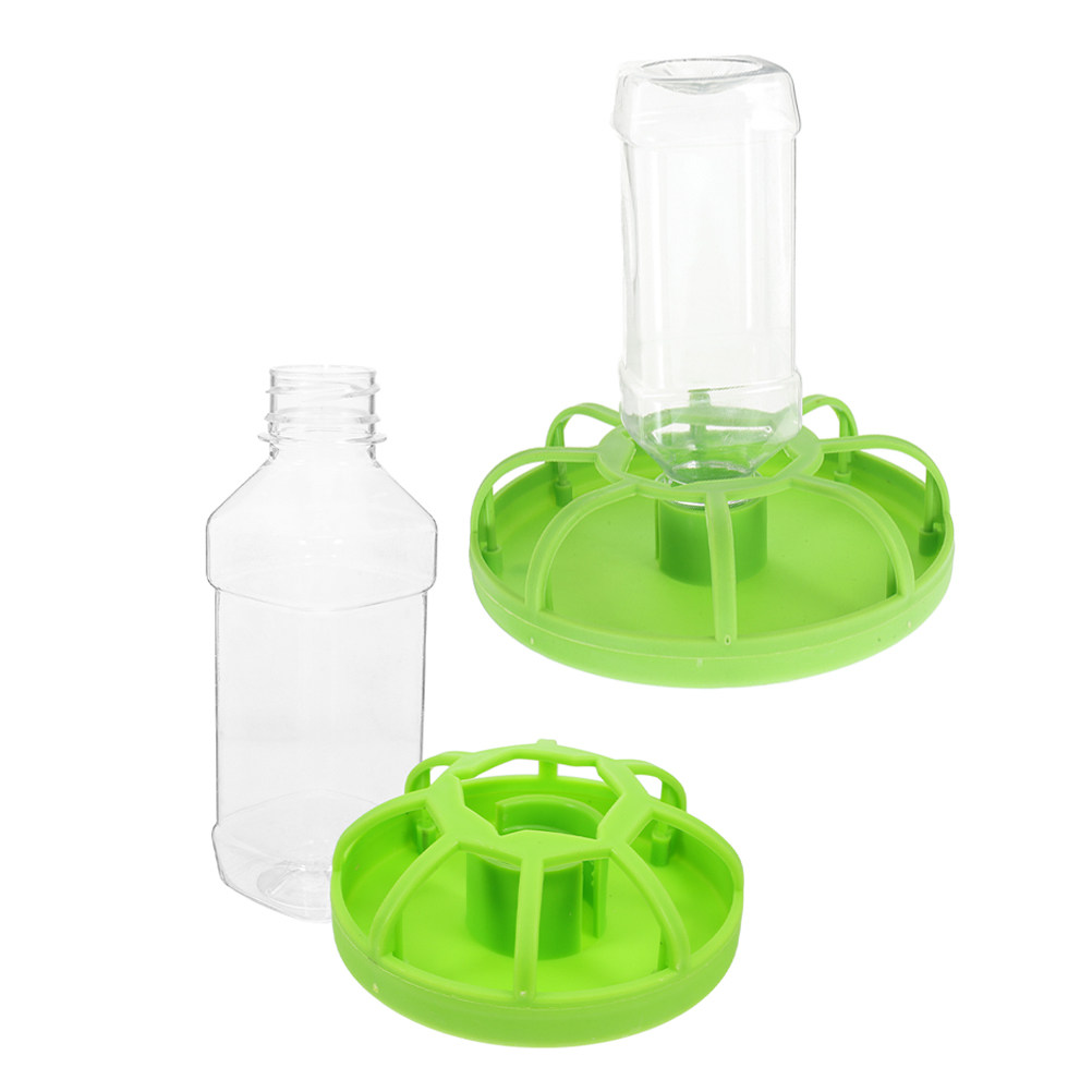 Baby Food Dispenser - 2Sets Quail Feeder Poultry Feeding Tray