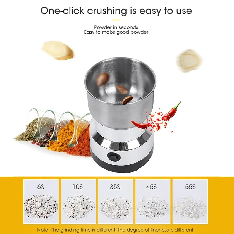 Baby Food Mill - Mini Electric Grinder 300ml Ultrafine Pulverizer