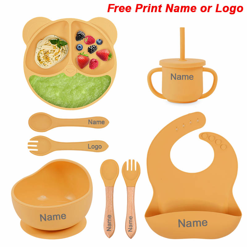 Baby Food Utensils - Feeding Set Silicone For Baby Sucker