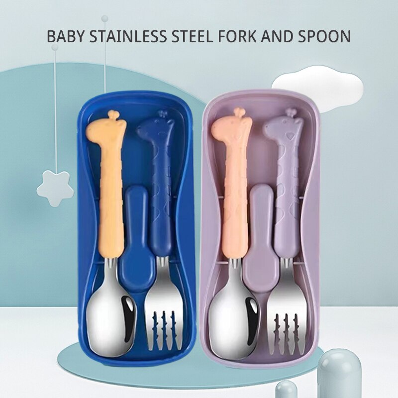 2PCSChildrens Tableware 304 Fo - Baby Food Utensils 评论和价格