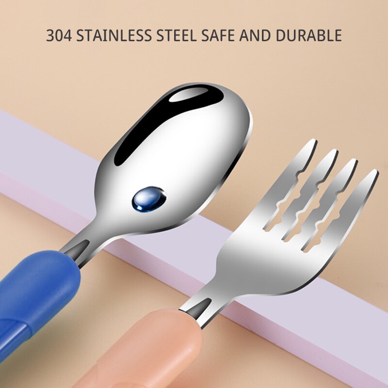 2PCSChildrens Tableware 304 Fo - Baby Food Utensils 评论和价格