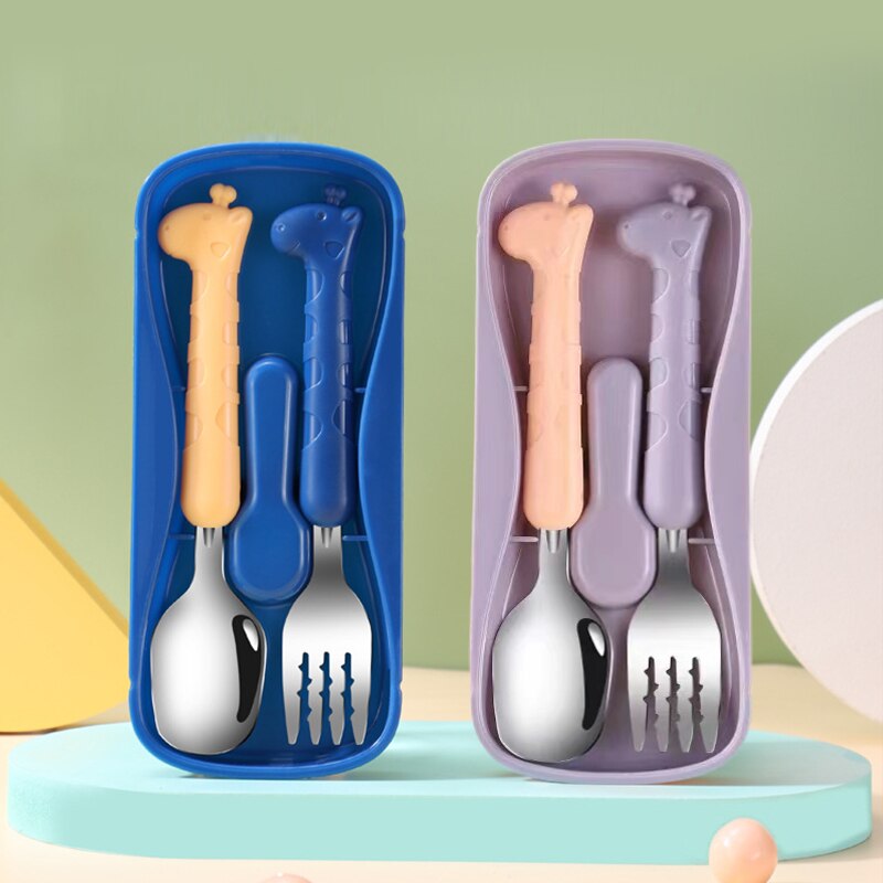 2PCSChildrens Tableware 304 Fo - Baby Food Utensils 评论和价格