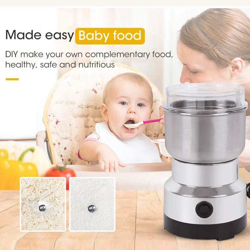 Mini Electric Grinder Househol - Baby Food Mill 评论和价格
