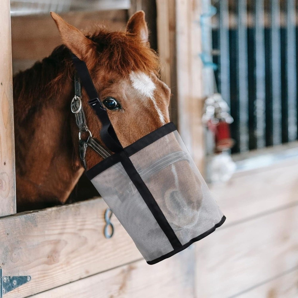 Multi-color Leak-Proof Horse F - Mesh Feeder Bag 评论和价格