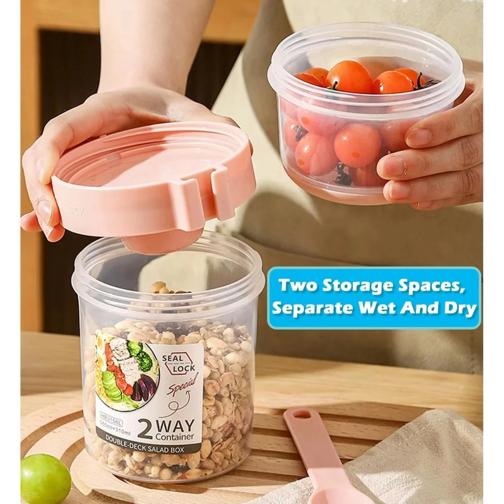 Portable Salad Cup Breakfast C - Snack Container Travel 评论和价格