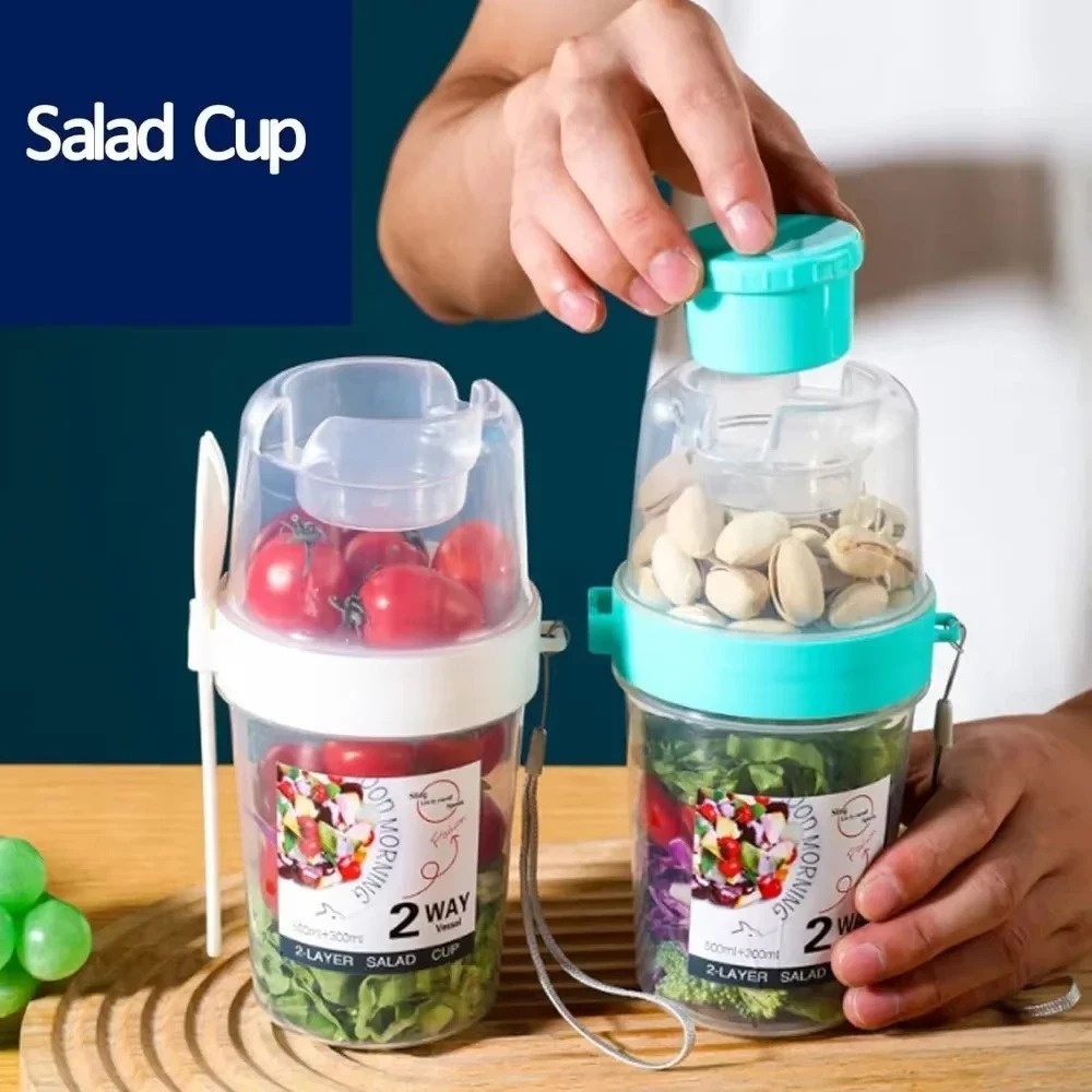 Portable Salad Cup Breakfast C - Snack Container Travel 评论和价格