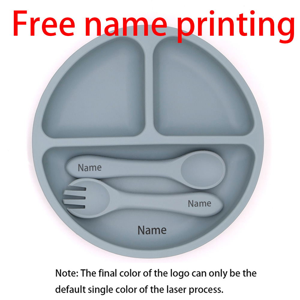 Free Name Printing Silicone Ch - Baby Food Utensils 评论和价格