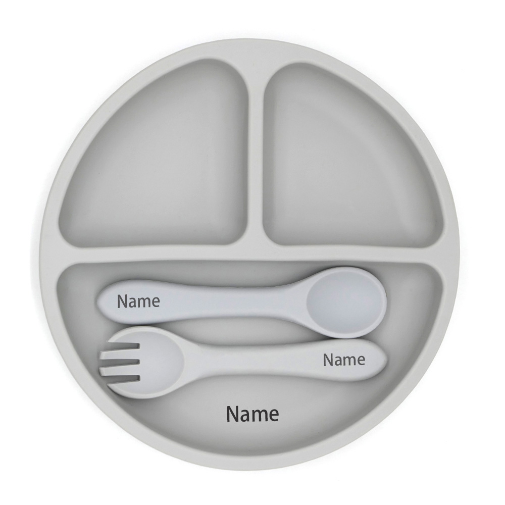 Free Name Printing Silicone Ch - Baby Food Utensils 评论和价格