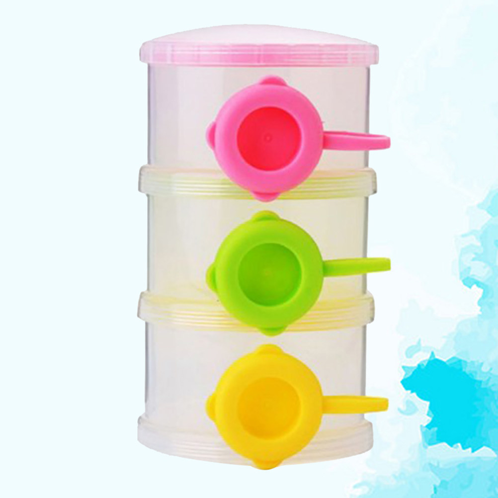 3 Layers Portable Baby Milk Po - Snack Container Travel 评论和价格