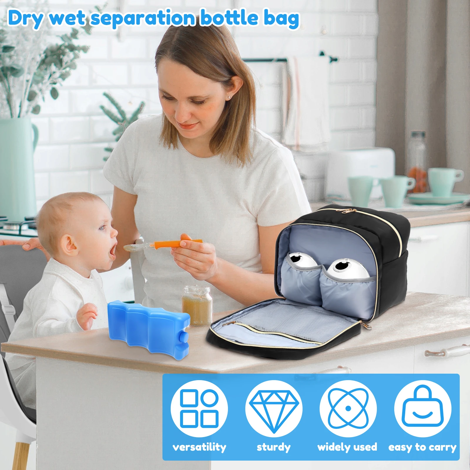 Breast Pump Storage Bag with I - Baby Food Warmer Portable 评论和价格