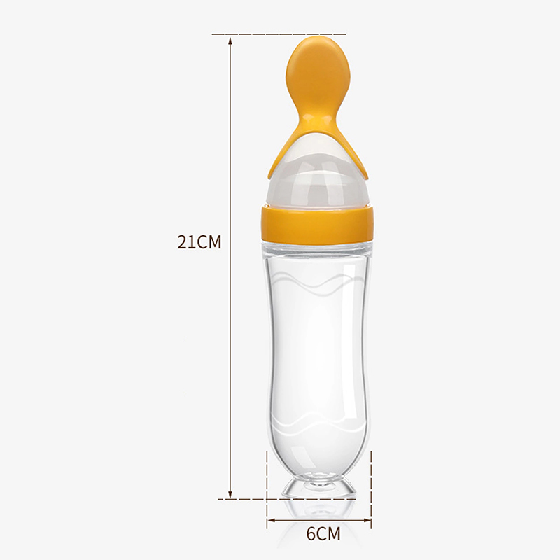 Squeezing Feeding Bottle Silic - Baby Food Utensils 评论和价格
