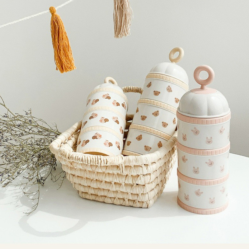 Cute Bear Milk Powder Box Baby - Baby Food Dispenser 评论和价格