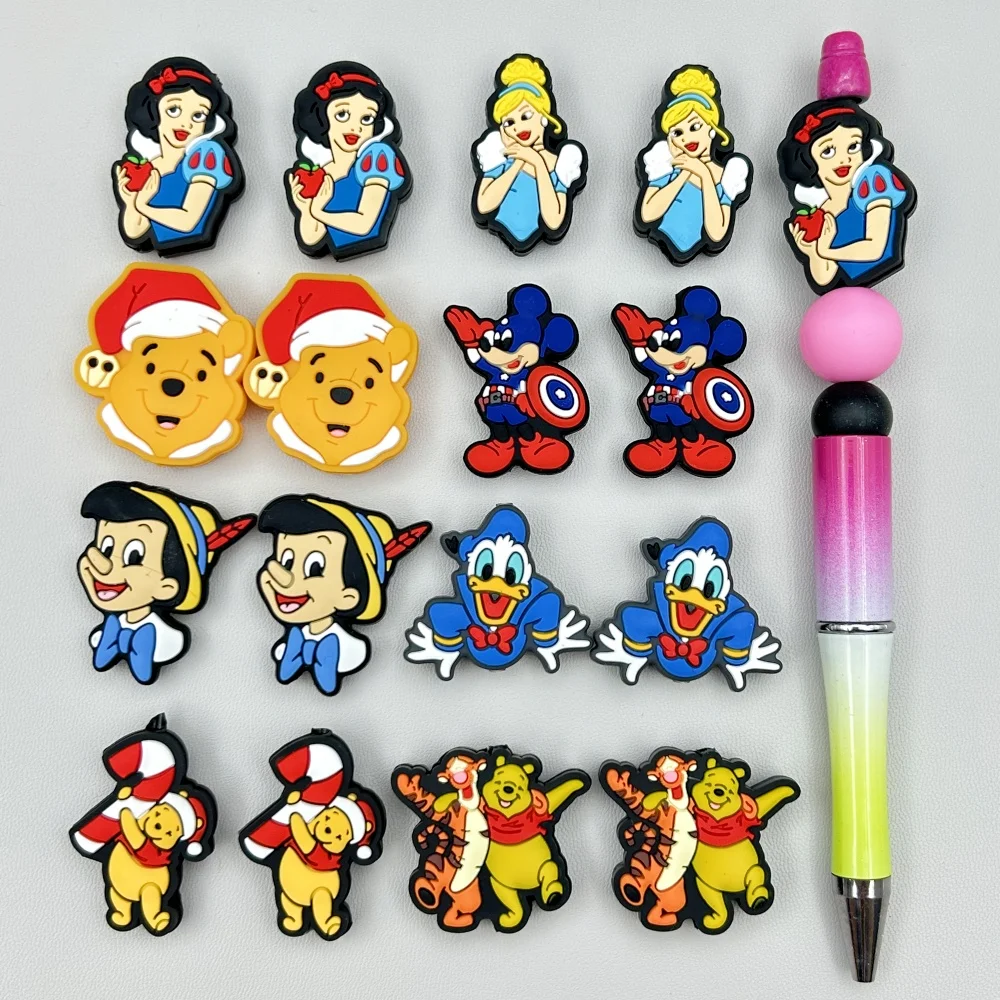 10PC DIY Cartoon Mini Silicone - Baby Food Grade 评论和价格