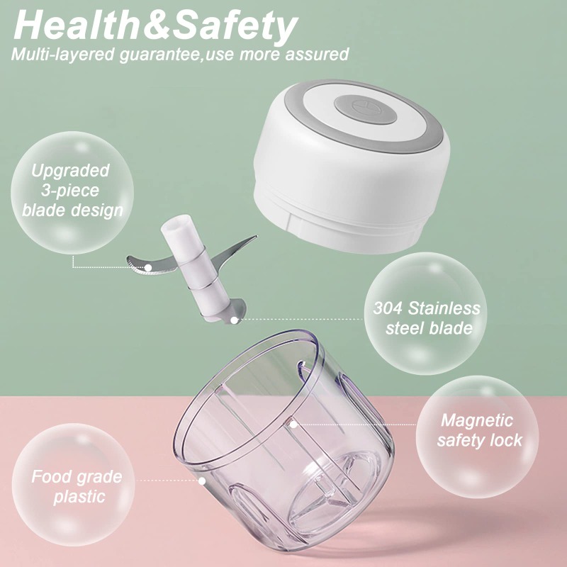 250ML Electric Garlic Grinder  - Baby Food Mill 评论和价格