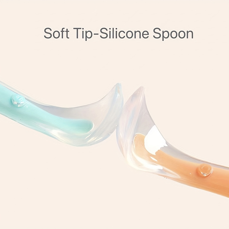1/2pcs Soft Tip Baby Silicone  - Baby Food Utensils 评论和价格