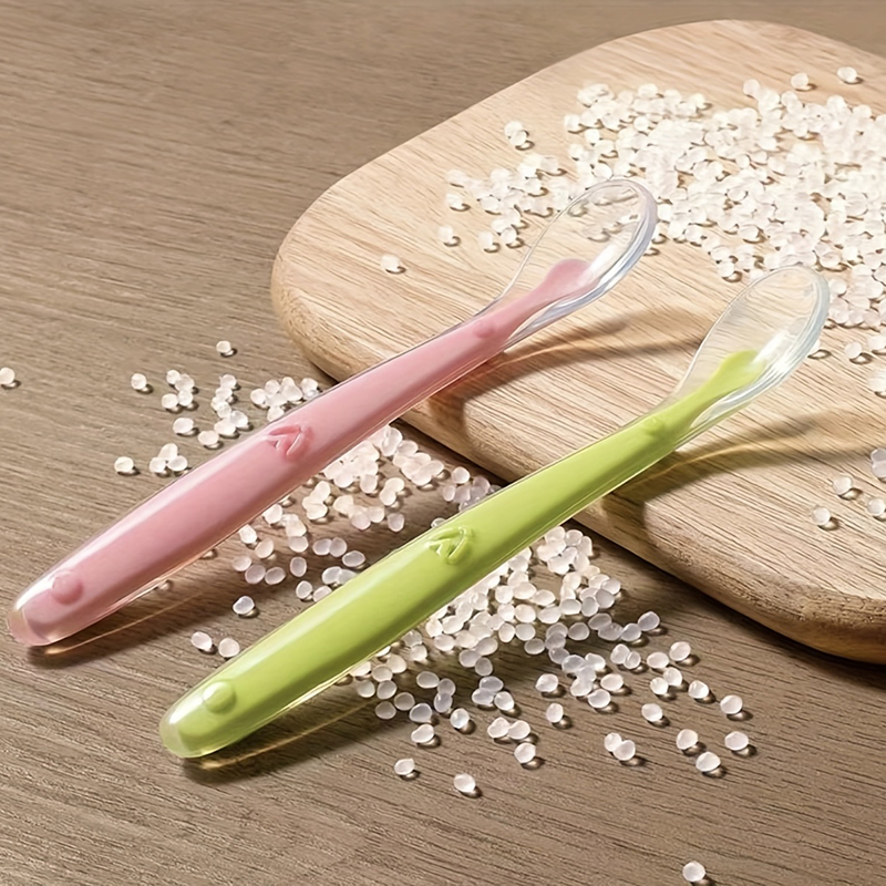 1/2pcs Soft Tip Baby Silicone  - Baby Food Utensils 评论和价格