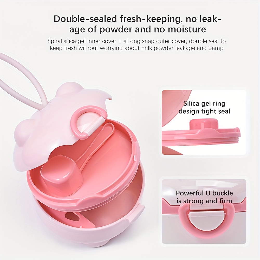 1pc Portable Four-Layer Milk P - Snack Container Travel 评论和价格