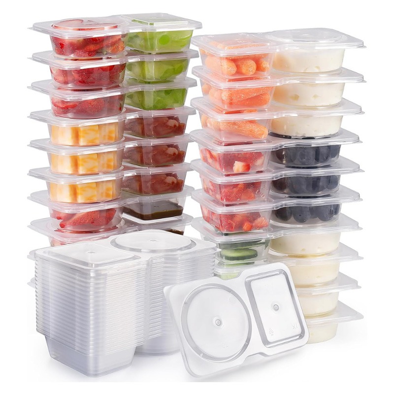 5/10/20/40PCS Double Compartme - Snack Container Travel 评论和价格