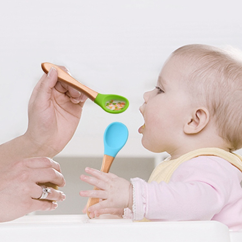 2Pcs/Set Baby Silicone Spoon F - Baby Food Utensils 评论和价格