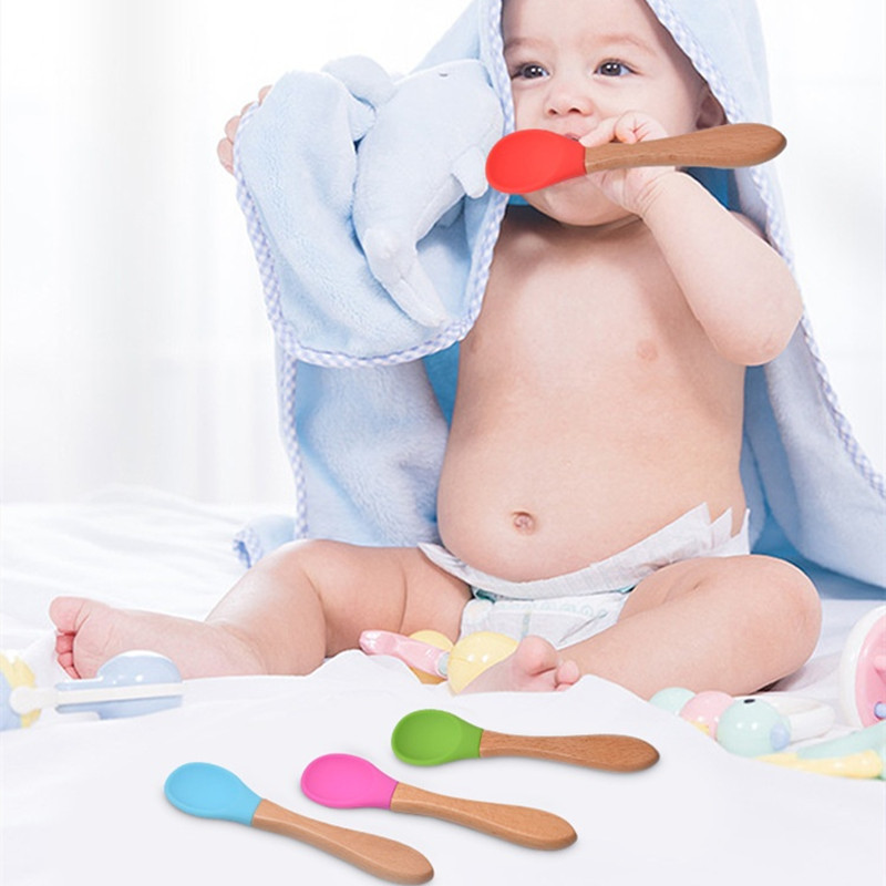 2Pcs/Set Baby Silicone Spoon F - Baby Food Utensils 评论和价格