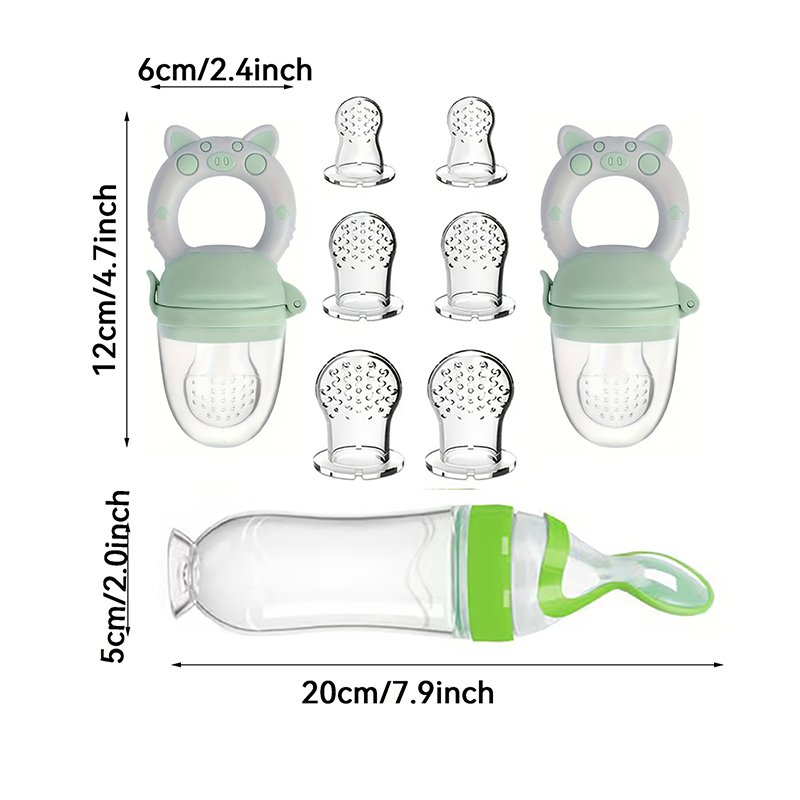 9pcs Feeding Cutlery:1 Silicon - Baby Food Utensils 评论和价格