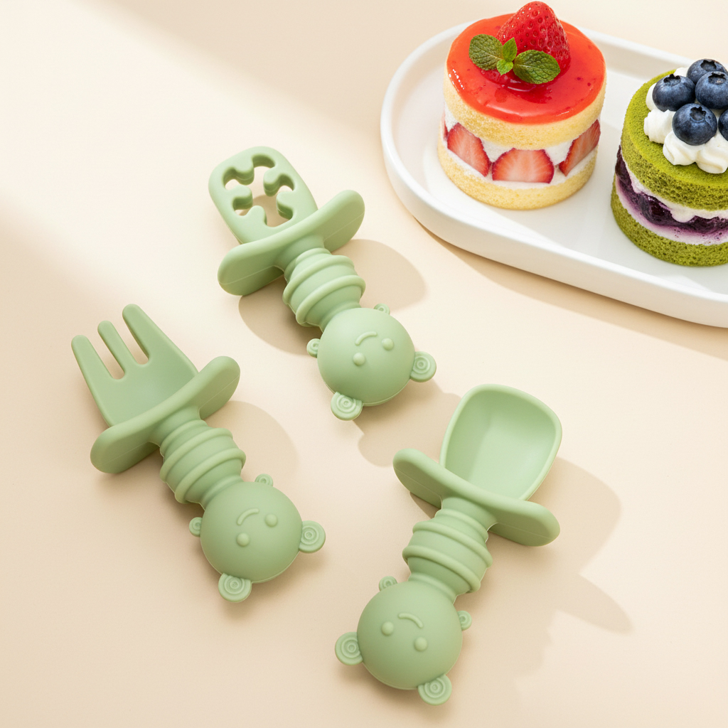 3pcs Short Handle Bee Spoon &  - Baby Food Utensils 评论和价格