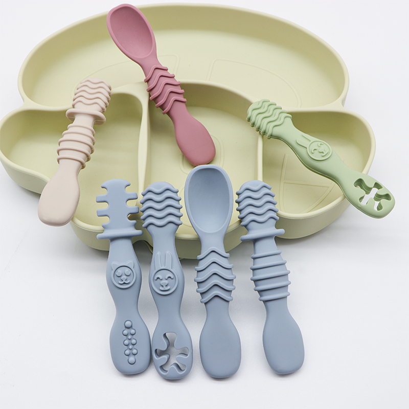4pcs Silicone baby Food Spoon, - Baby Food For 7 Month Old 评论和价格